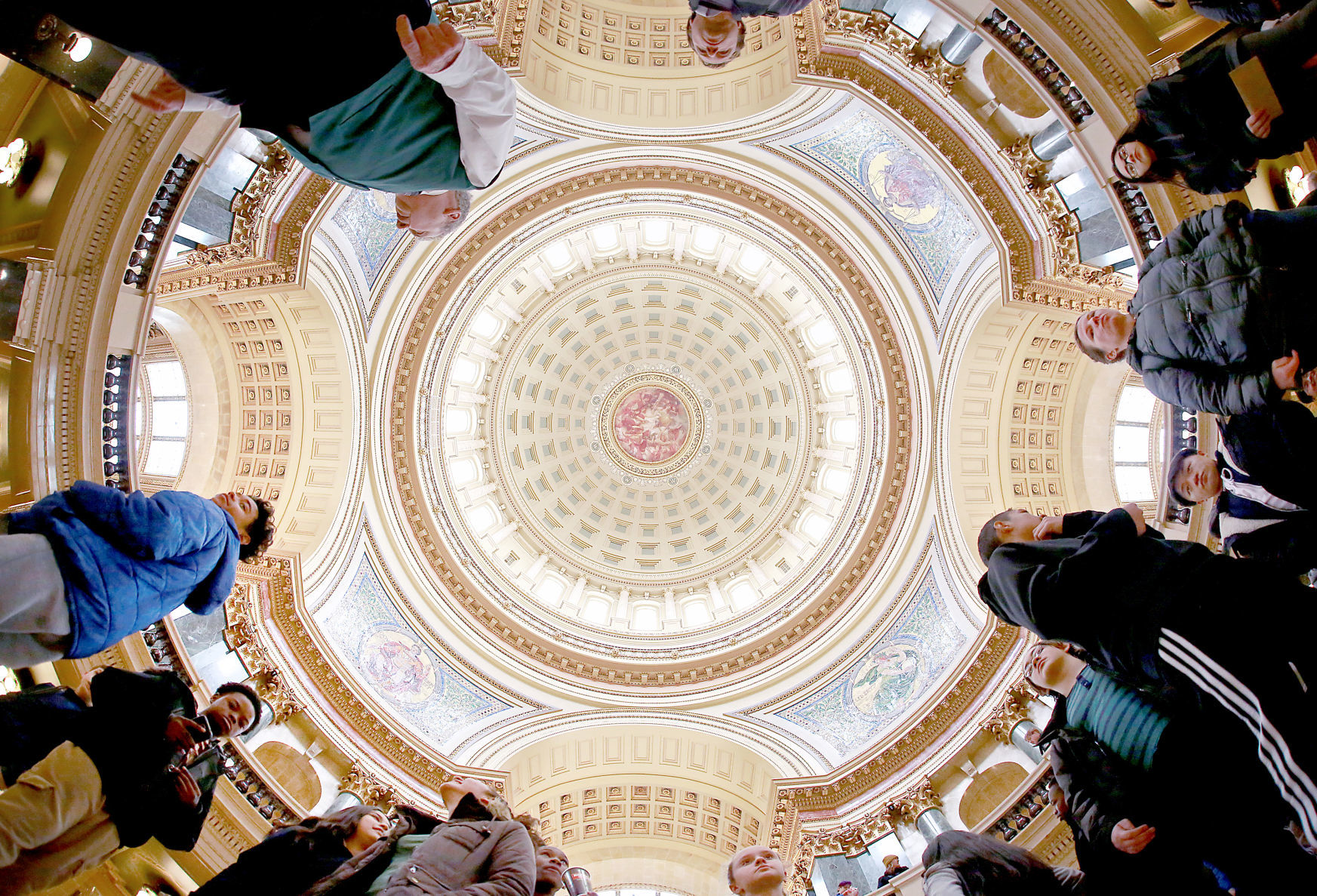 Looking at the dome from the first floor